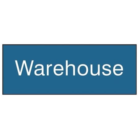 Accuform 8 in W x 3 in H, Engraved Plastic PSG866BU